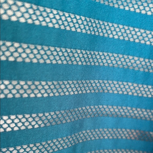 Teal Striped Athletic top - Picture 4 of 7